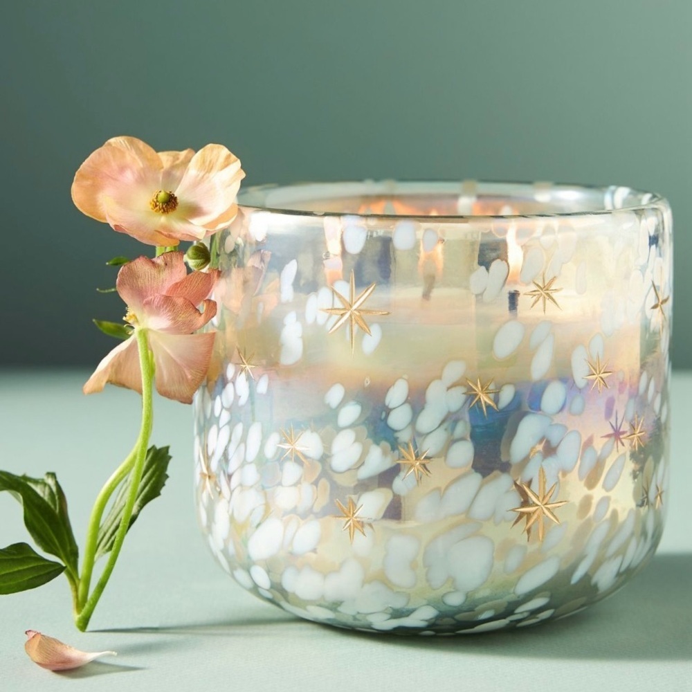 NEW IN BOX Anthropologie Festive Woody Winter Woods & Vanilla Candle